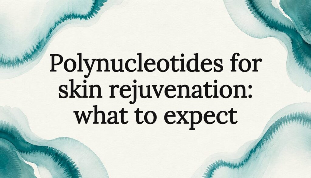 Decorative title card illustration for skin rejuvenation